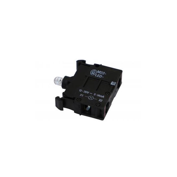 M22 LED Element Rot 12-30 Volt, 5-14mA