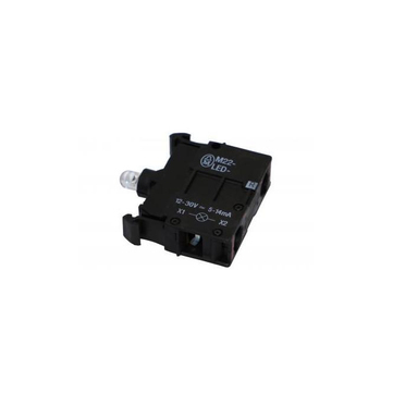 M22 LED Element Rot 12-30 Volt, 5-14mA 