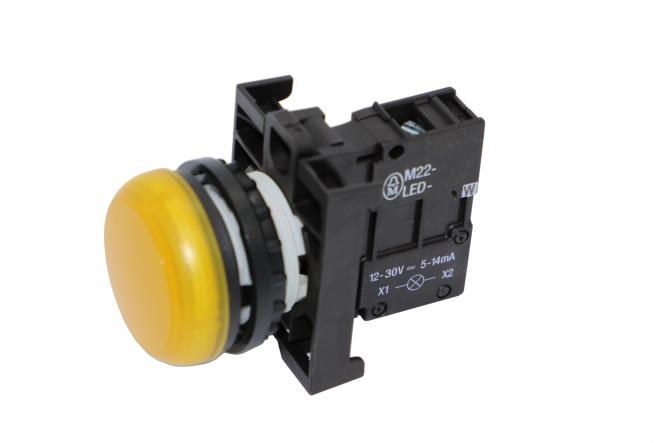 LEUCHTMELDER FLACH, GELB 