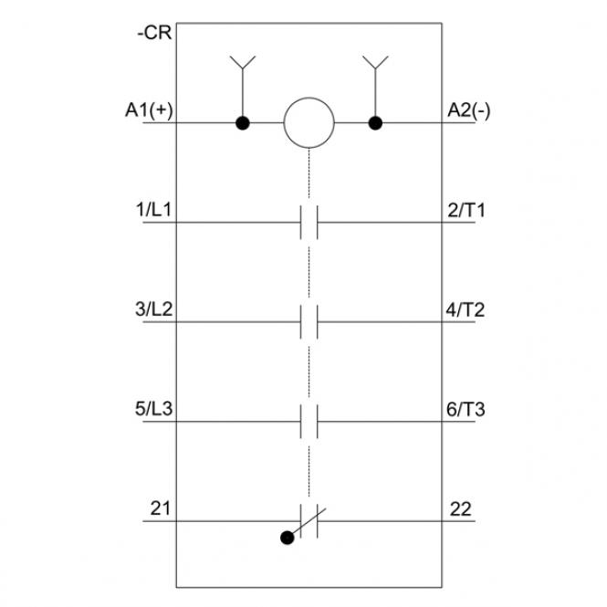 LEISTUNGSSCHÜTZ 24VDC,3KW,1Ö 